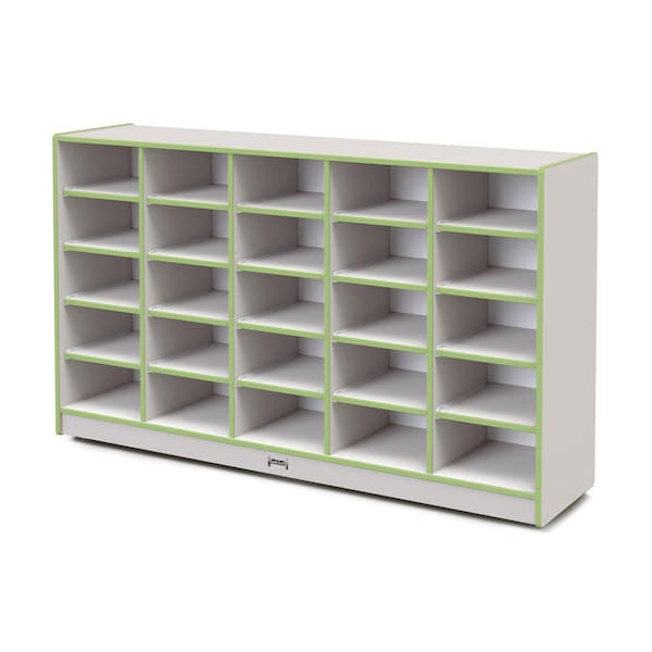 Jonti-Craft Rainbow Accents 25 Tub Mobile Storage, without Tubs, Key Lime Green 4025JCWW130 - main
